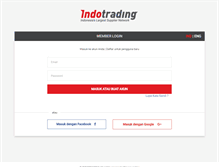 Tablet Screenshot of member.indotrading.com